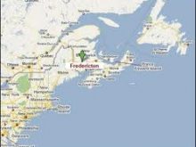 map of fredericton