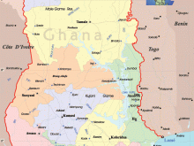 map ghana