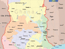 map ghana