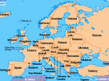 map of europe