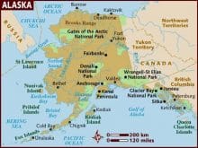 map of Alaska