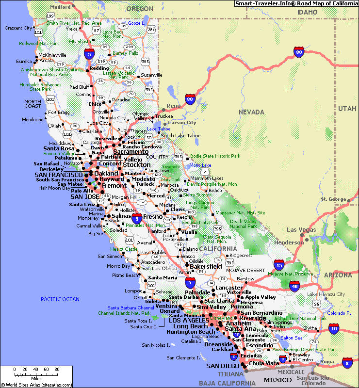 Map Of California California Map Of Cities California Map Google