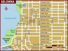 map of kelowna