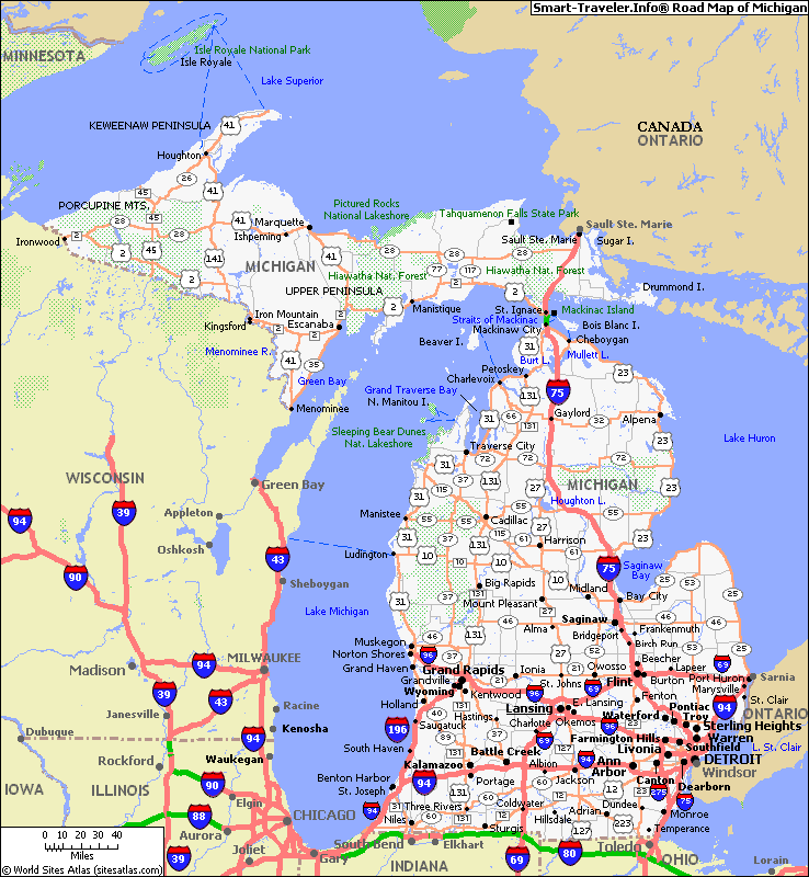 map of michigan america maps map pictures