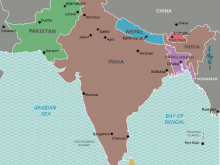 south asia maps