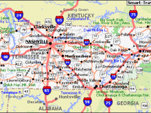 map of tennessee