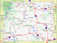 map of wyoming