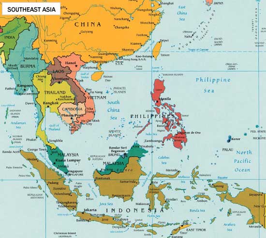 east asia maps