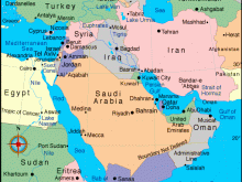 map of middle east