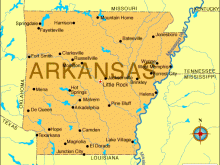 map of arkansas