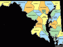 map of maryland