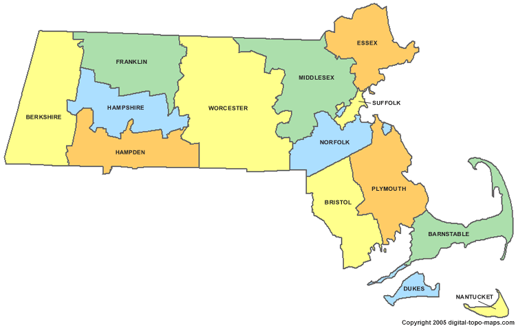 massachusetts county map massachusetts county map