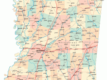 mississippi road map