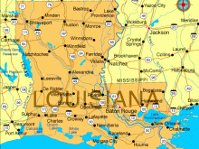 map of louisiana