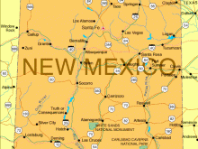 map of new mexico