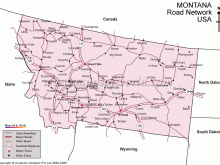 montana road map