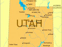 map of utah