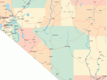 nevada road map