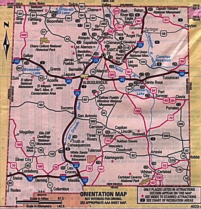 new mexico map new mexico map