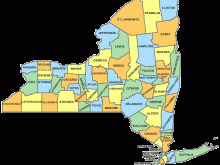 new york county map