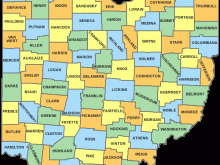 ohio county map