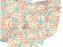 ohio road map