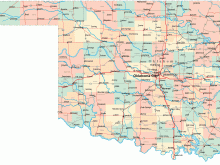 oklahoma road map