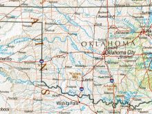 map of oklahoma