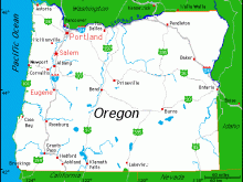 map of oregon