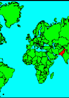 pakistan world map