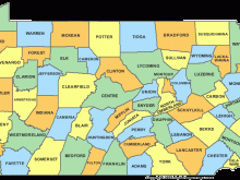 map of pennsylvania