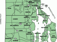 map of rhode island