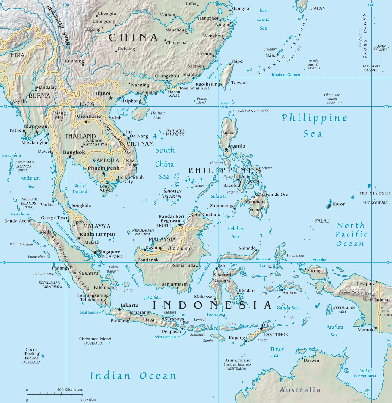 Southeast Asia Maps - Asia Maps - Map Pictures