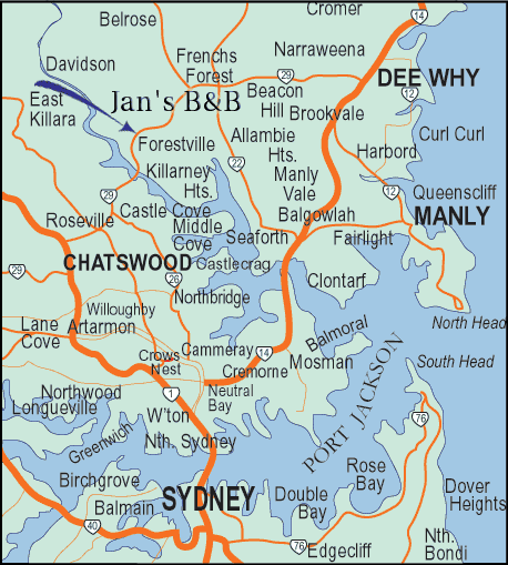 sydney map sydney map