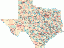 map of texas