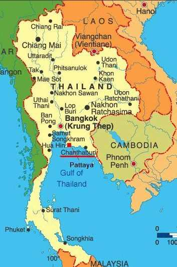 thailand map