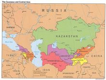 Map of Asia Political