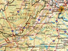 Virginia map