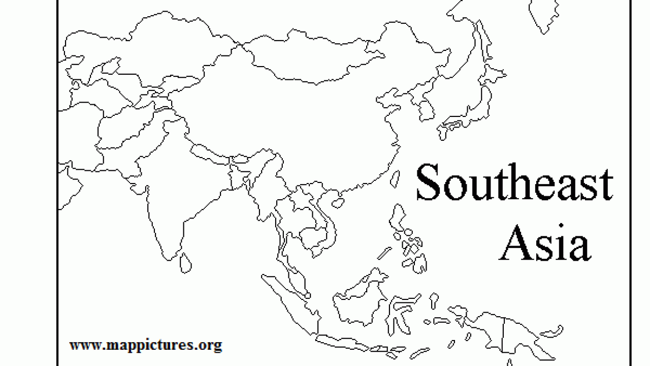 asia-map-blank-worksheet