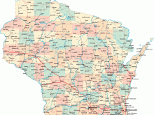 wisconsin road map