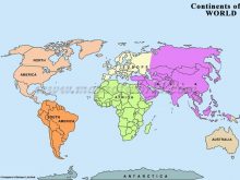 world continents map