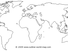 world map outline