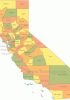 california county map