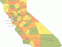 california county map