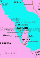 map of bahrain