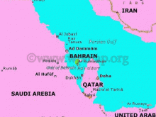 map of bahrain