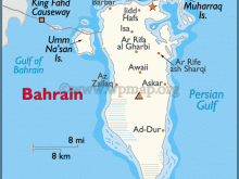 map of bahrain