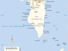 map of bahrain