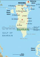 map of bahrain