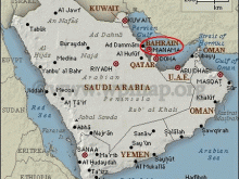 map of bahrain